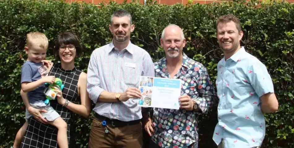 Left to Right: Bonnie Hayes, Jim Green, Alan Hayes & Aaron Beattie